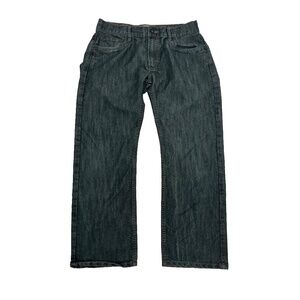 Vintage Levi’s 514 Men's 32x27 Slim Straight Jeans Green 12 Husky Denim Mid Rise